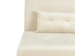 Velvet Single Sofa Bed Cream Farris