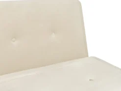Velvet Single Sofa Bed Cream Farris
