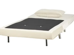 Velvet Single Sofa Bed Cream Farris