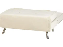 Velvet Single Sofa Bed Cream Farris