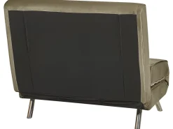 Velvet Single Sofa Bed Olive Green Farris