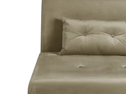 Velvet Single Sofa Bed Olive Green Farris
