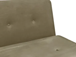 Velvet Single Sofa Bed Olive Green Farris