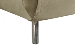 Velvet Single Sofa Bed Olive Green Farris