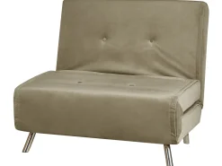 Velvet Single Sofa Bed Olive Green Farris