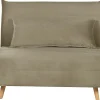 Velvet Single Sofa Bed Olive Green Setten