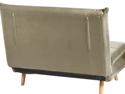 Velvet Single Sofa Bed Olive Green Setten