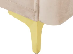 Velvet Sofa Bed Beige Lucan