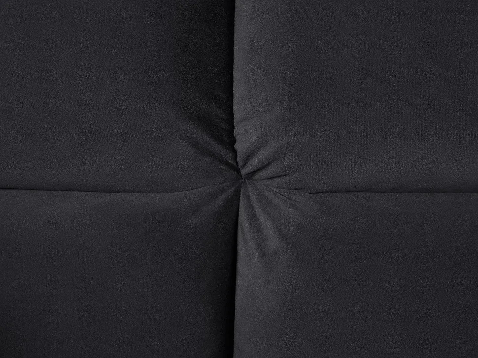 Velvet Sofa Bed Black Asby