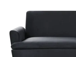 Velvet Sofa Bed Black Vettre