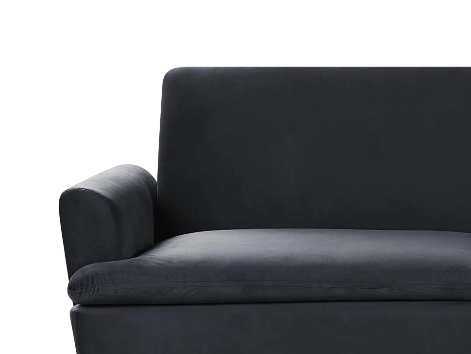Velvet Sofa Bed Black Vettre