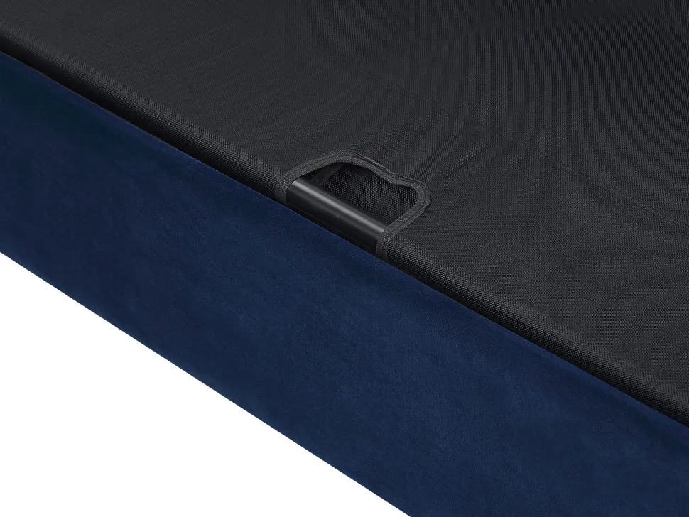 Velvet Sofa Bed Blue Chesterfield