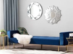 Velvet Sofa Bed Blue Visnes