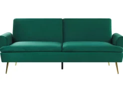 Velvet Sofa Bed Dark Green Vettre