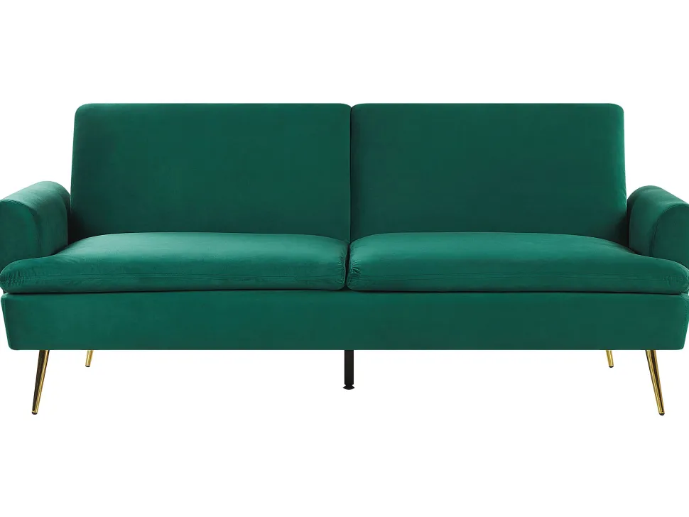 Velvet Sofa Bed Dark Green Vettre