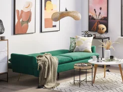 Velvet Sofa Bed Dark Green Vettre