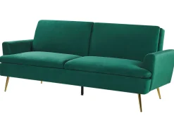 Velvet Sofa Bed Dark Green Vettre