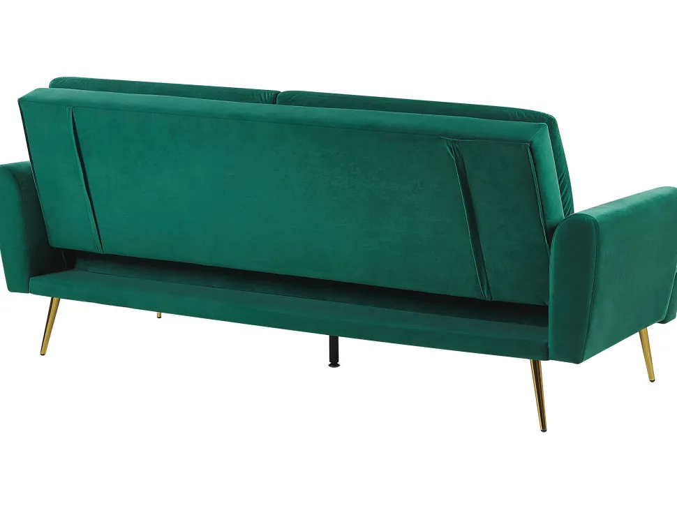 Velvet Sofa Bed Dark Green Vettre