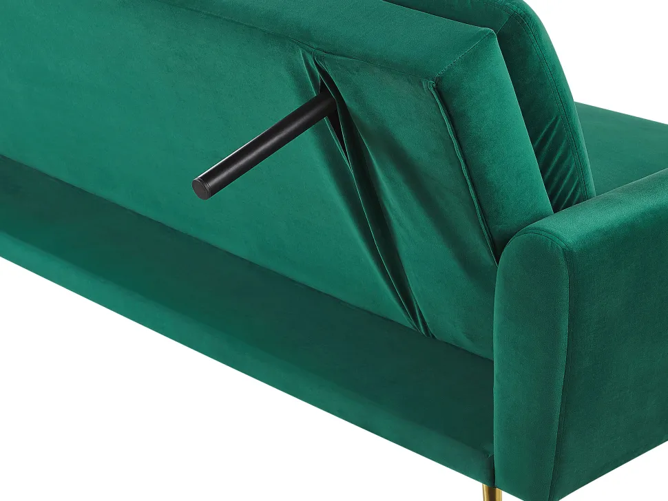 Velvet Sofa Bed Dark Green Vettre