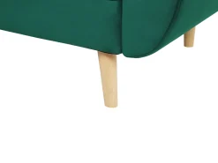 Velvet Sofa Bed Green Asby