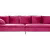 Velvet Sofa Fuchsia Pink Aure