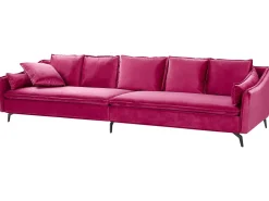 Velvet Sofa Fuchsia Pink Aure