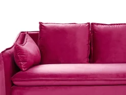 Velvet Sofa Fuchsia Pink Aure
