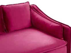 Velvet Sofa Fuchsia Pink Aure