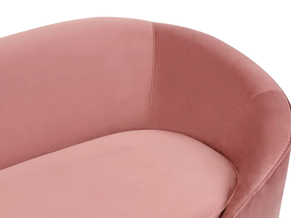 Velvet Sofa Pastel Pink Savar