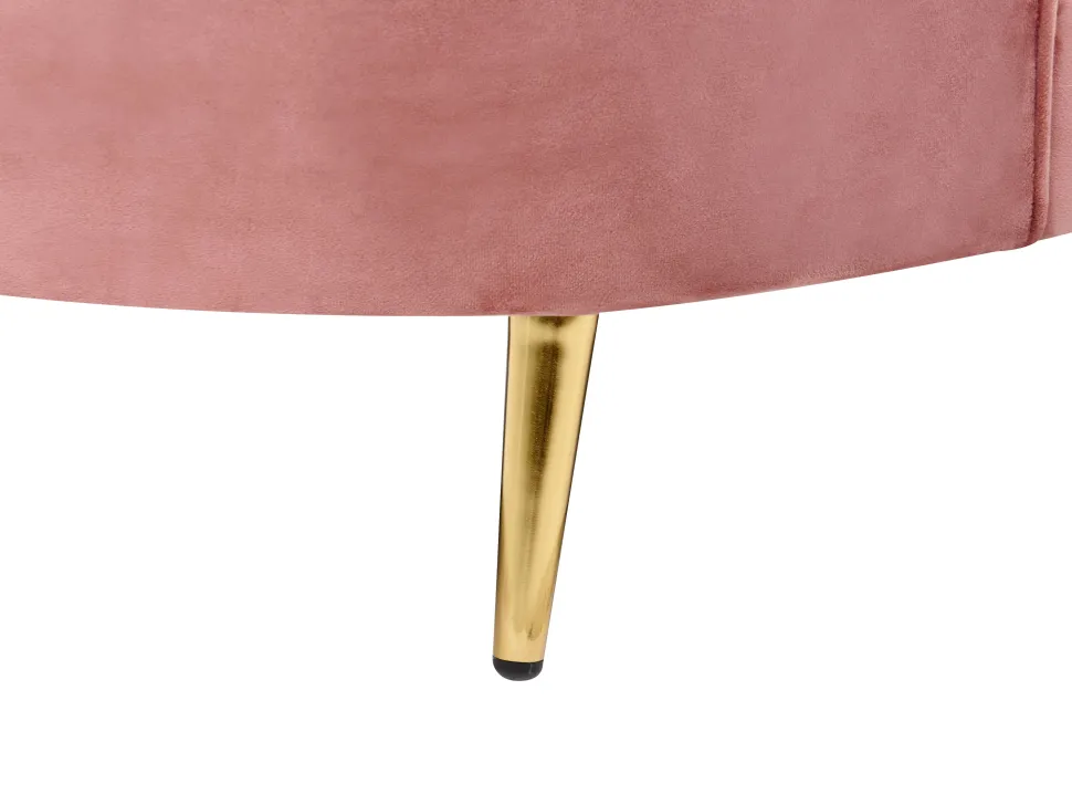 Velvet Sofa Pastel Pink Savar