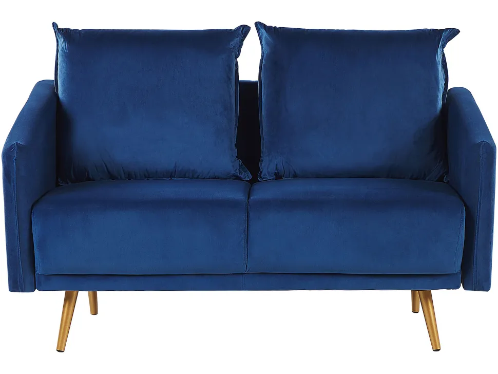 Velvet Sofa Set Navy Blue Maura