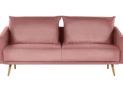 Velvet Sofa Set Pink Maura