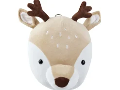 Wanddekoration Beige Tierkopf Hirsch 23 X 30 Cm Bambi