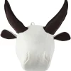 Wanddekoration Kuscheltierkopf Stier Weis Geoffrey