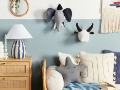Wanddekoration Kuscheltierkopf Stier Weis Geoffrey
