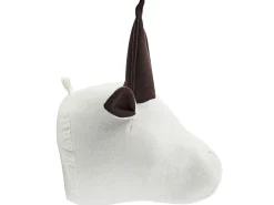 Wanddekoration Kuscheltierkopf Stier Weis Geoffrey