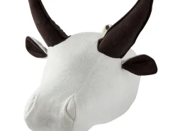 Wanddekoration Kuscheltierkopf Stier Weis Geoffrey
