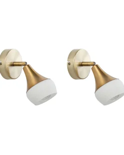 Wandleuchte Gold 2Er Set Glockenform Antler I