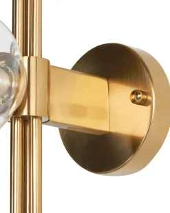 Wandleuchte Metall Gold 3-Flammig Kugelform Tulija