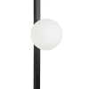 Wandleuchte Metall Schwarz / Weis Kugelform Isabella