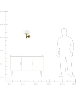 Wandleuchte Schwarz Rund Minija