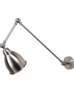 Wandleuchte Silber Glockenform Mississippi L