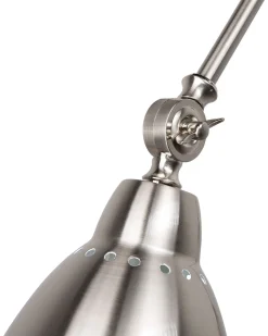 Wandleuchte Silber Glockenform Mississippi L