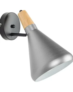 Wandleuchte Silber Kegelform Scarpe