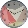 Wanduhr Glas Bunt Retro-Design O 33 Cm Davos