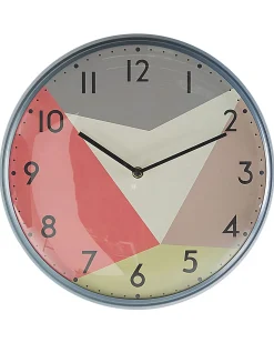 Wanduhr Glas Bunt Retro-Design O 33 Cm Davos