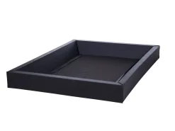Wasserbett Kunstleder Grau 180 X 200 Cm Mit Led-Beleuchtung Avignon