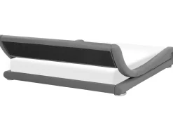 Wasserbett Kunstleder Grau 180 X 200 Cm Mit Led-Beleuchtung Avignon