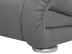 Wasserbett Kunstleder Grau 180 X 200 Cm Mit Led-Beleuchtung Avignon
