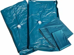 Wasserbett Kunstleder Weis 160 X 200 Cm Mit Led-Beleuchtung Avignon